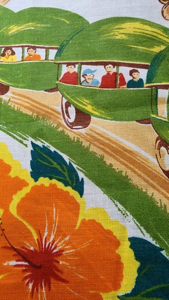 ~" Macadamia Nuts Sunshine Plantation Pure Linen Vintage Tea Towel "~ Carousel 2