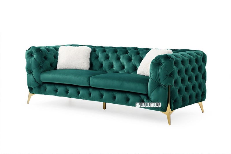 VIGO Sofa (Emerald Green) - 3 Seater Carousel 1