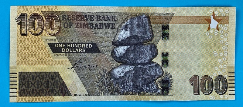 Zimbabwe $100 Note - UNC Carousel 1