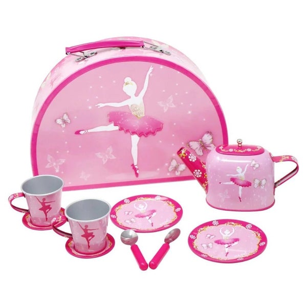 Tin Tea Set Ballerina Carousel 1