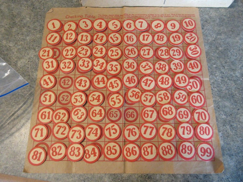 Vintage Game Bingo aka Housie 1920s Carousel 4