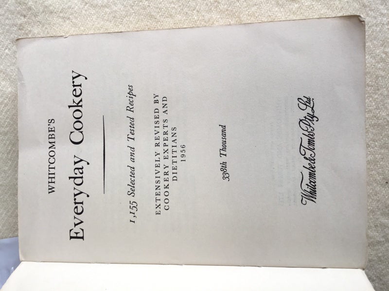 2 X Rare Vintage Whitcombe Cook Books Carousel 14