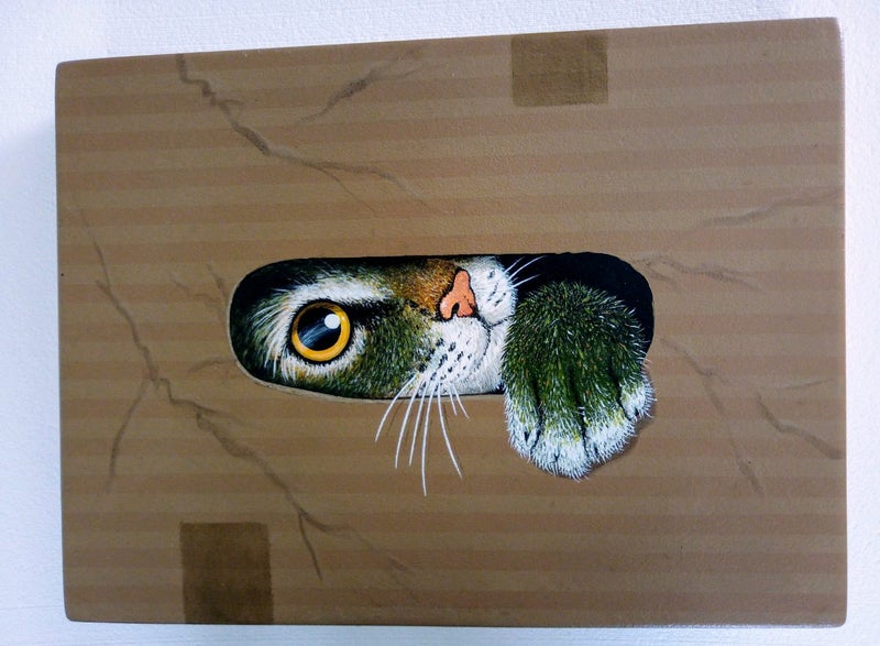"Cat in a Box" by MAG. Carousel 1