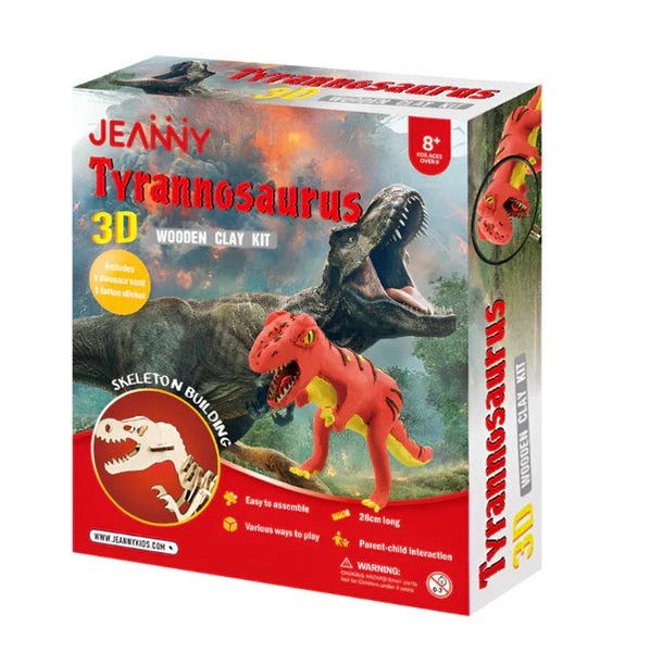 Jeanny 3D Wooden Clay Kit T-Rex Carousel 1