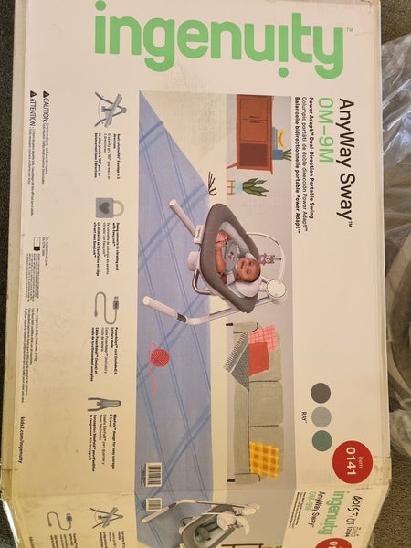Ingenuity AnyWay Sway Dual-Direction Portable Swing Ray Carousel 12