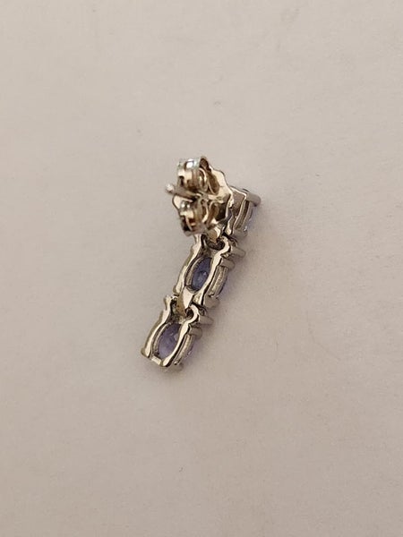 Tanzanite Earrings in solid 925 Silver Carousel 6