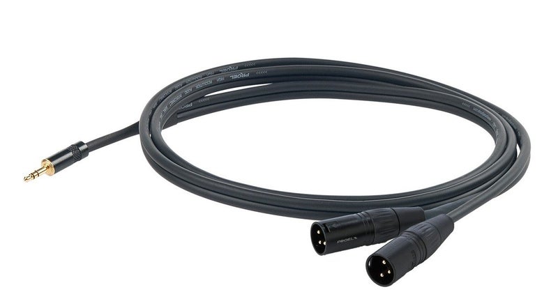 CHLP320LU15 :: Challenge Split Lead 3.5mm TRS > 2 x mXLR 1.5m Carousel 1