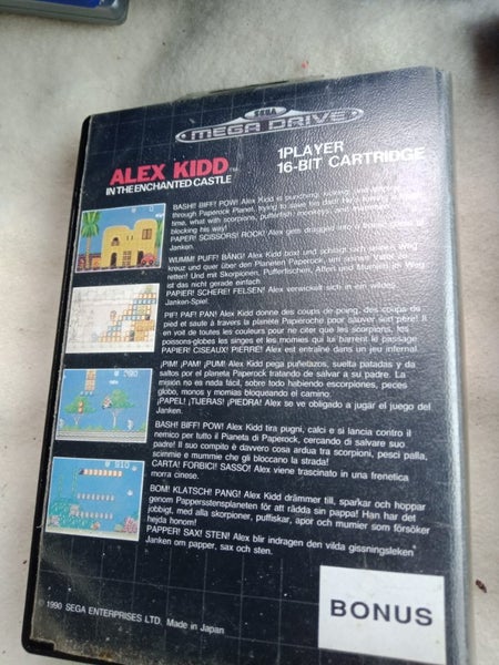 Alex the kid in the enchanted castle Sega mega drive game Carousel 3