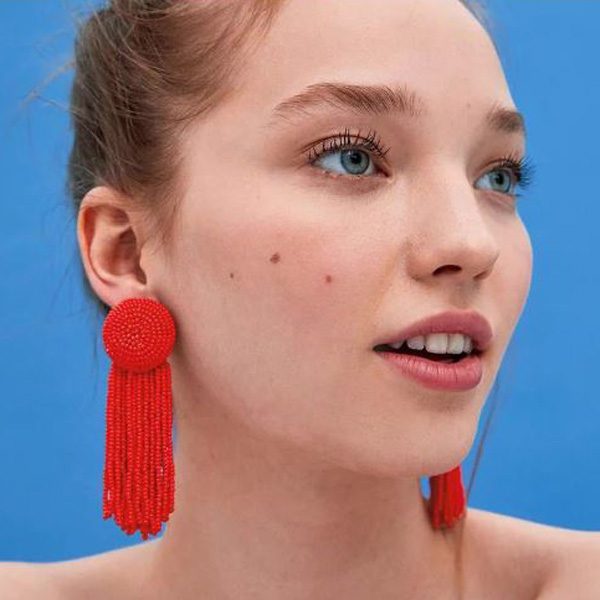 Sale! New Style Super Long Black Tassel Bead Dangling Earrings Carousel 3