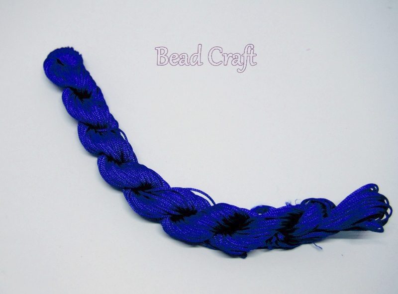 *$1.50 SALE* A 24 mtr. HANK of ROYAL BLUE NYLON CORD 1mm Carousel 1