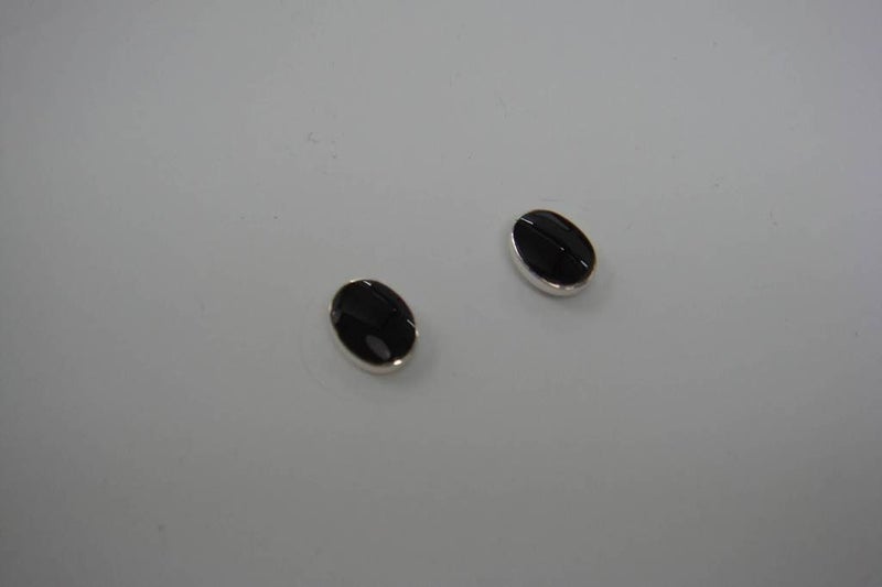 Studs | Oval | 8x6mm | Onyx | 925 Sterling Silver #745 Carousel 1