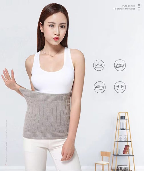 Warm Cashmere Waistband Abdominal Protector for Gymnastics/Dance Training Black Carousel 1