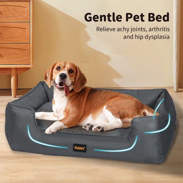 Pawz Waterproof Pet Dog Calming Bed Chew Proof Orthopaedic Sofa Removable Large Carousel 2
