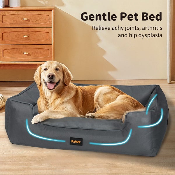 Pawz Waterproof Pet Dog Calming Bed Chew Proof Orthopaedic Removable Extra Large Carousel 2