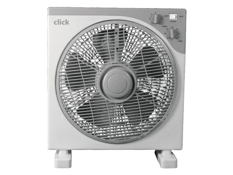 30cm Box Fan 45W - 3 Speed - White Carousel 2