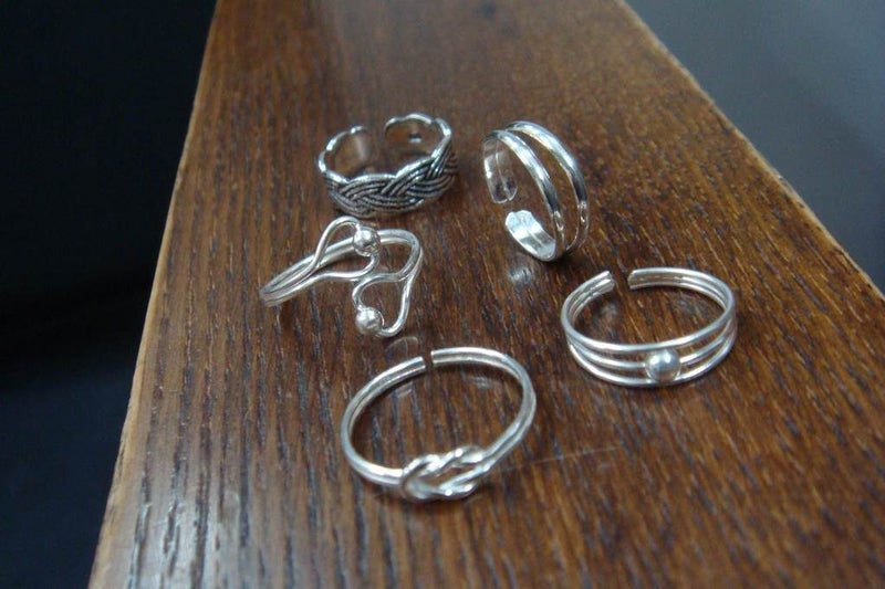 Toe Ring | Adjustable | bff Knots | 925 Sterling Silver #781 Carousel 4