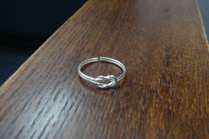 Toe Ring | Adjustable | bff Knots | 925 Sterling Silver #781 Carousel 1
