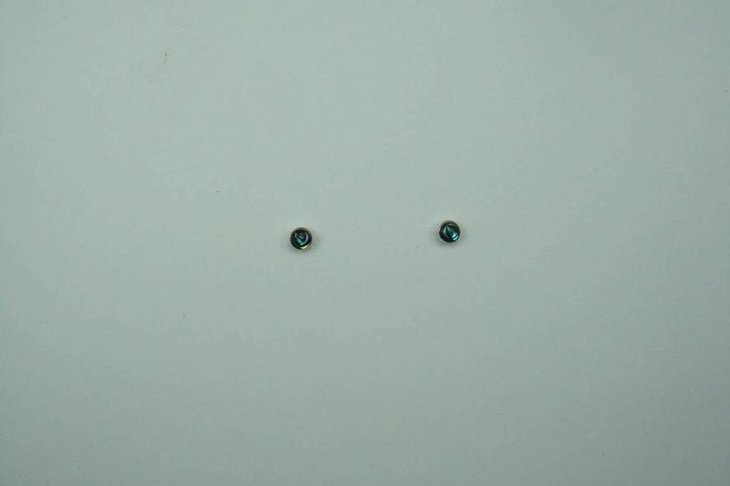 Studs | round | 2mm | Paua Shell | 925 Sterling Silver #619 Carousel 2