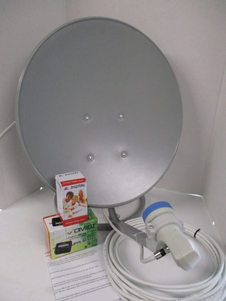Portable 45cm Satellite dish Ideal for Freeview and or Sky Carousel 1