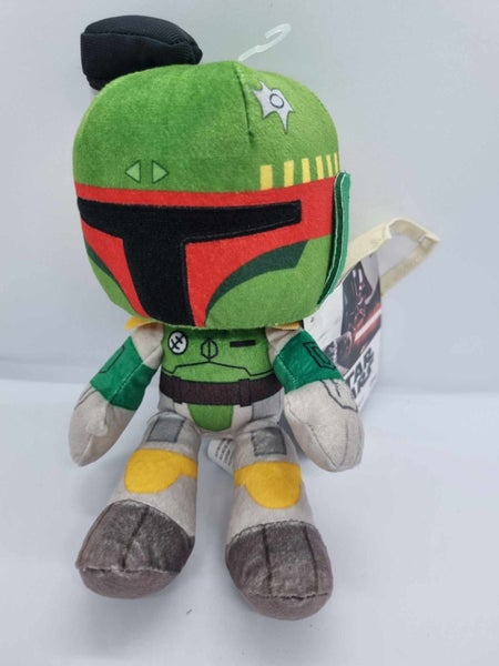 Star Wars BOBA FETT 8"in Plush Disney Galaxy’s Edge Trading Outpost NEW Carousel 2