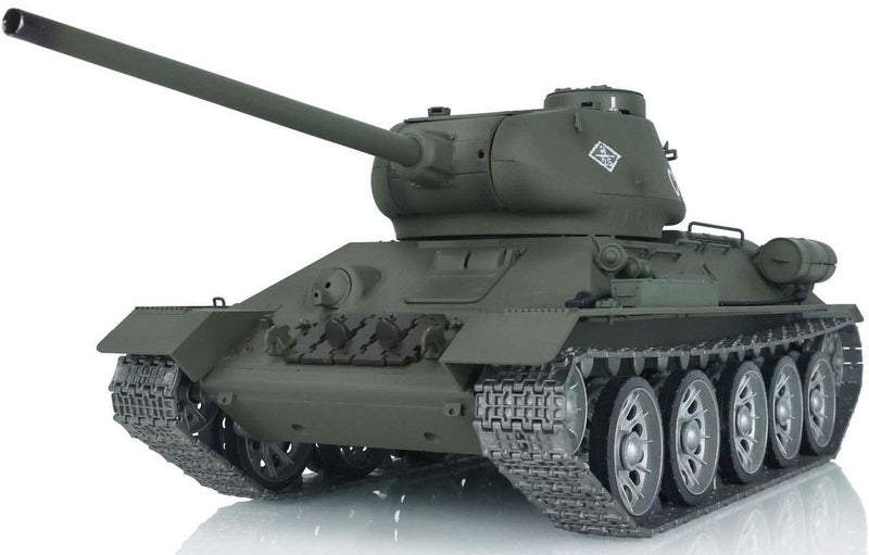 Heng Long 3909-1P RC Russia Tank Car T34-85 7.0 Version Green Vehicle Models ... Carousel 1