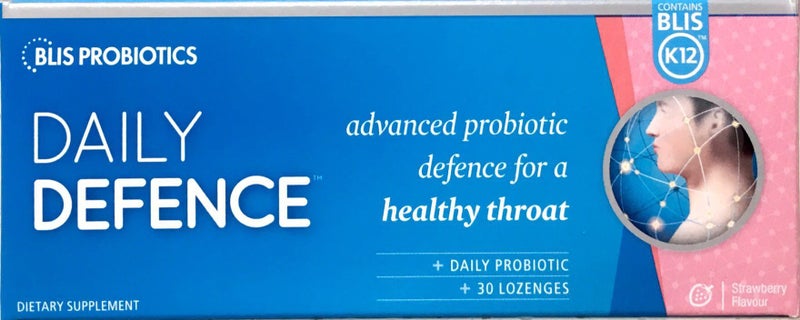 Blis Daily Defence Advanced Probiotic 30 Lozenges-Strawberry Carousel 1