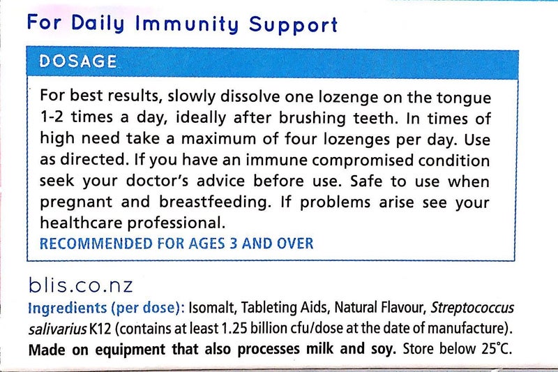Blis Daily Defence Advanced Probiotic 30 Lozenges-Strawberry Carousel 2