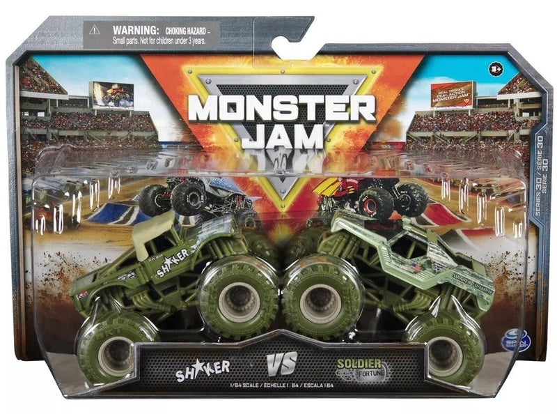 Monster Jam: 1:64 Scale Diecast 2-Pack - Shaker vs. Soldier Fortune Carousel 1