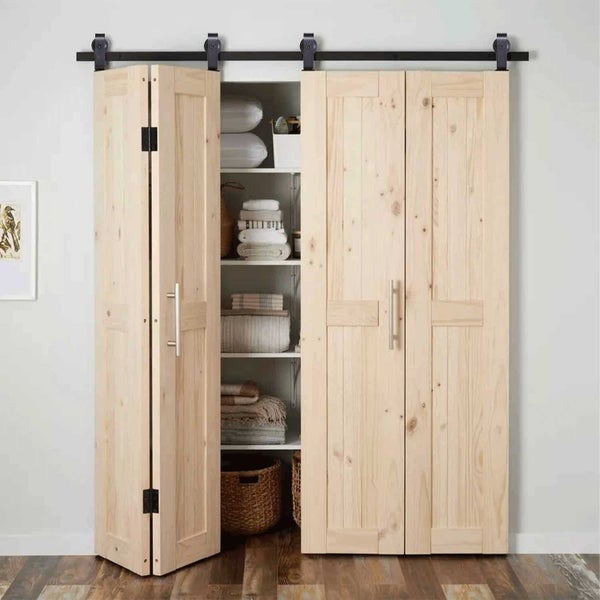 TOP MOUNT BI-FOLD BARN DOOR KIT Carousel 1