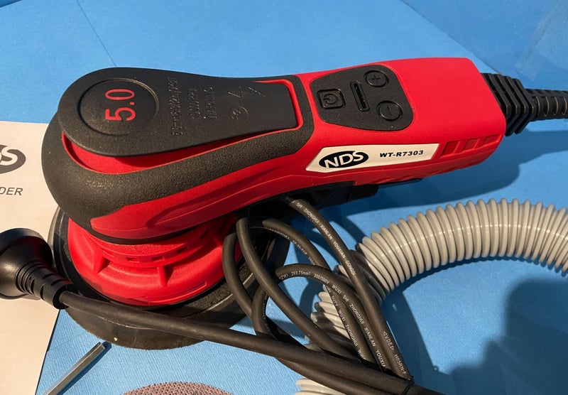 NDS Orbital Sander Eccentricity 5mm 150mm 4000-10000 RPM 350W WT-R7303 Carousel 1
