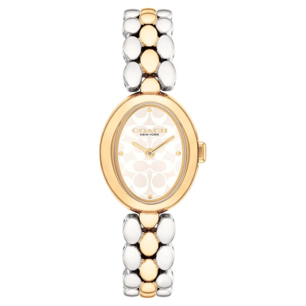 Coach Two-Tone Steel Silver White Dial Women's Watch - 14504419 Carousel 1