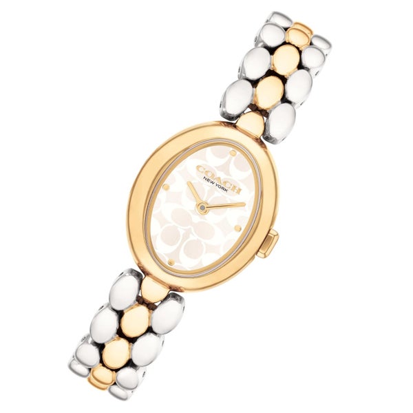 Coach Two-Tone Steel Silver White Dial Women's Watch - 14504419 Carousel 2