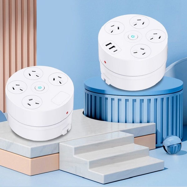 iLead 7 in 1 Power Socket, 4x Outlets + 2x ?USB-A & 1x ?USB-C Ports Power Board Carousel 11