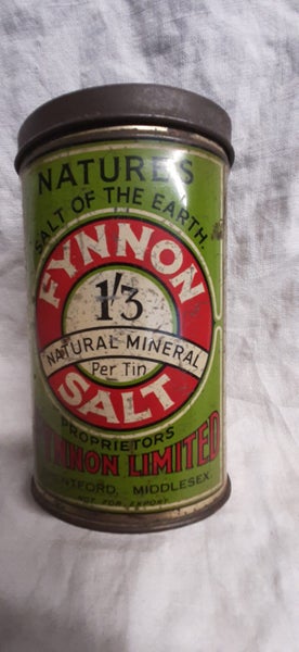 Old Advertising Tin - Fynnon Mineral Salt England - TNX 3897 Carousel 1
