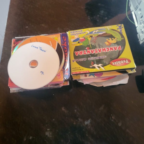 CD cases and CDs Carousel 7