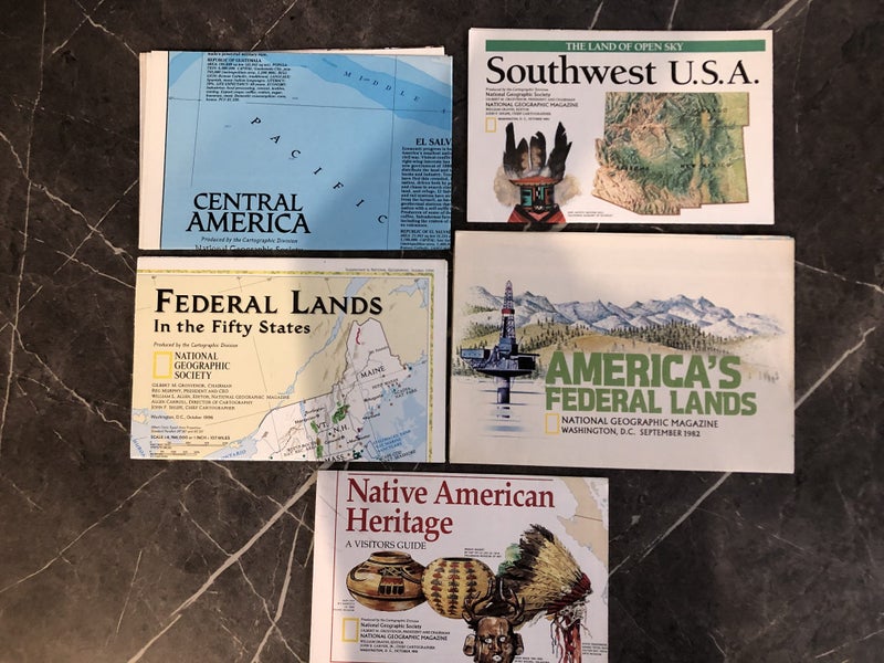 Maps - National Geographic - A Collection of American Maps (Five) Carousel 1
