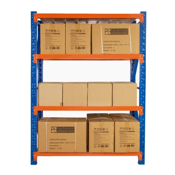 Five Bay Heavy Duty Shelving 9680 L x 2000 H x 600 D Carousel 2