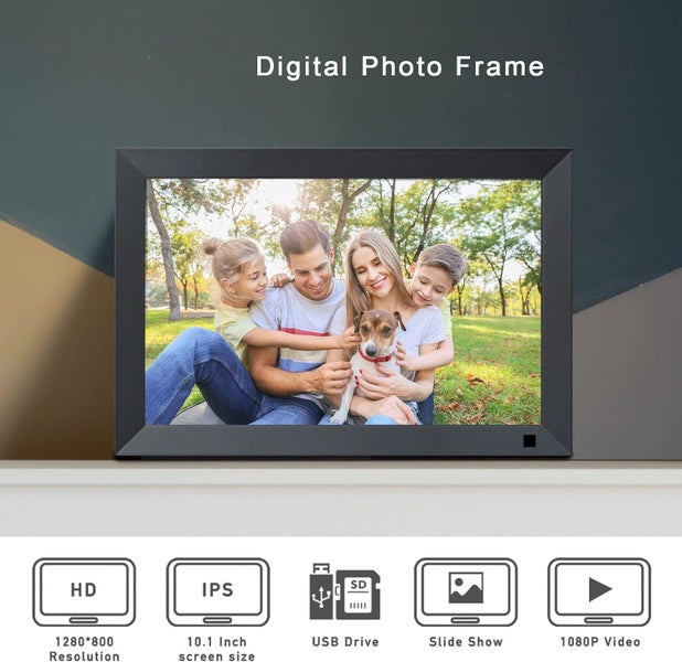 10.1 Inch Smart WiFi Digital Photo Frame 1280x800 IPS LED Touch Screen Carousel 5