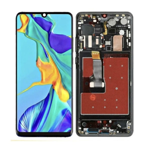 Original New Huawei P30 Pro LCD Screen with Frame Black Carousel 1