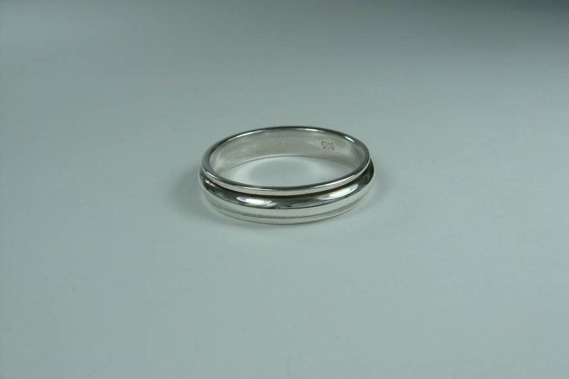 Ring | Spinner'able Band | HalfRound | Unisex | sizeR | sizeU | 925 Silver #688 Carousel 2