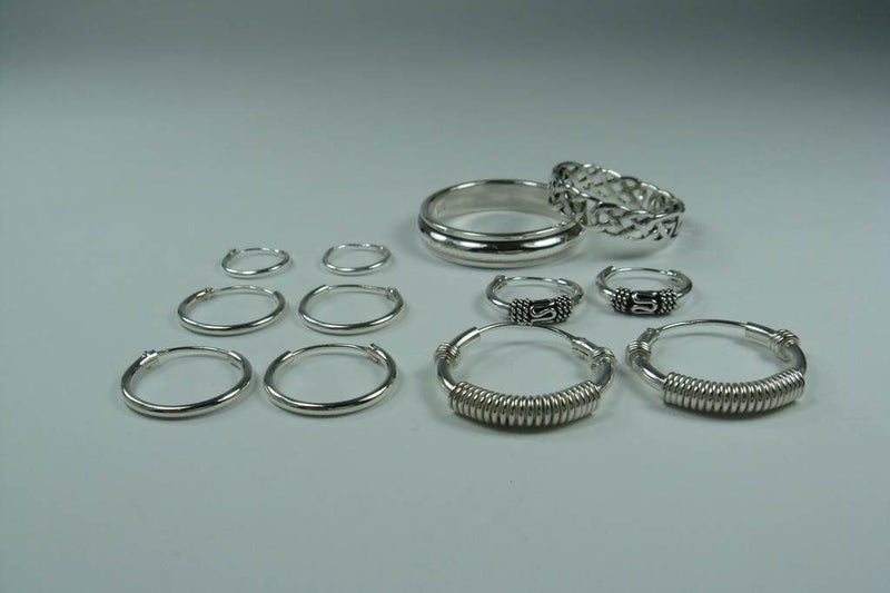 Ring | Spinner'able Band | HalfRound | Unisex | sizeR | sizeU | 925 Silver #688 Carousel 7