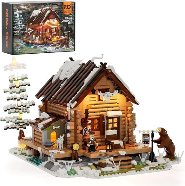 Hunting Cabin LED Light Building Bricks - 2036 Pcs - Compatible with Lego Carousel 2