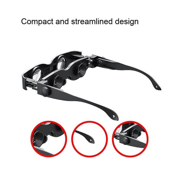 Dm0125 3X Fishing Binoculars Adjustable Focus Glass Type Binoculars With Grey... Carousel 2