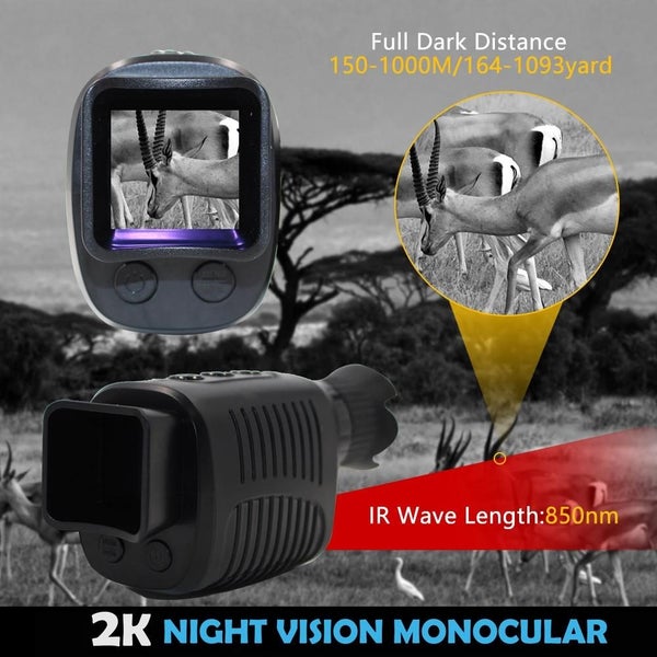 Video Pictures 5X Hd 1080P Digital Night Visual Instrument Infrared Single Tu... Carousel 9