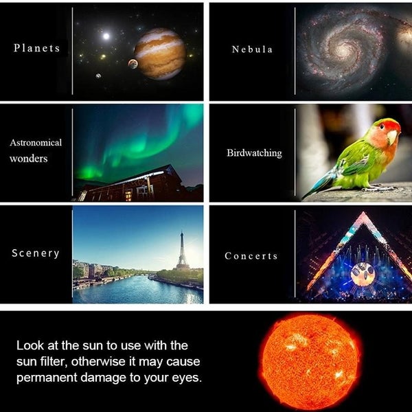 Wr852 16X/66X70 High Definition High Times Astronomical Telescope With Tripod... Carousel 11