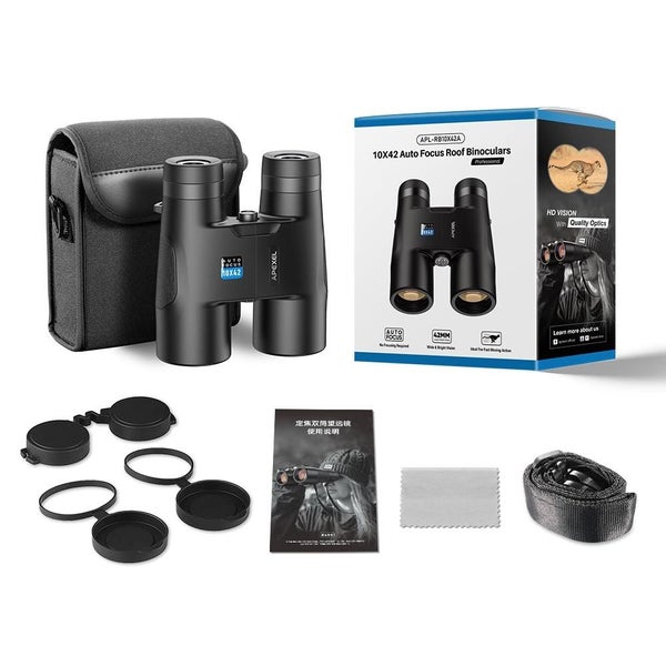 10X42 Fixed Focus Binoculars Autofocus Telescope Black Carousel 2