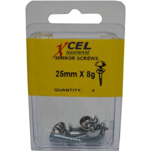 DIY Mirror Screws C.P. (1")25mmx 8 (4) Carousel 1