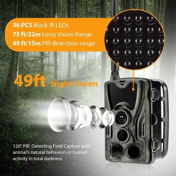 Hc801Lte 4G Eu Version Waterproof Ip65 Ir Night Vision Security 16Mp Hunting ... Carousel 8