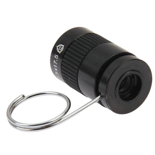 2.5 X 17.5 Mini Monocular Thumb Finger Pocket Telescope Black Carousel 2