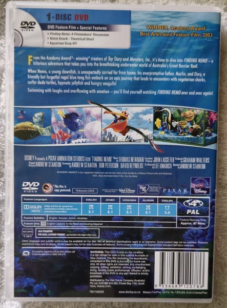 FINDING NEMO MOVIE DVD Carousel 2